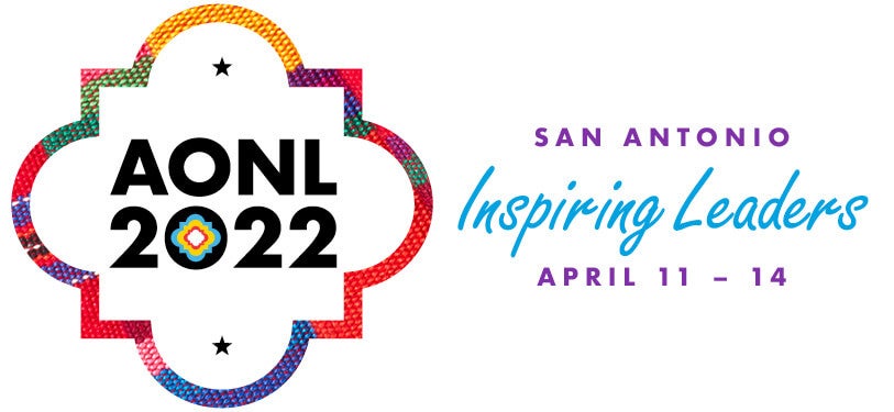 Image of the 2022 AONL Conference logo; links to main conference page.